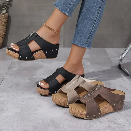 VitaFeet | Handgemaakte Orthopedische Sandalen met Hak Laari